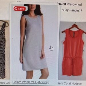 GAIAM Women's Soft Gray Mini Dress